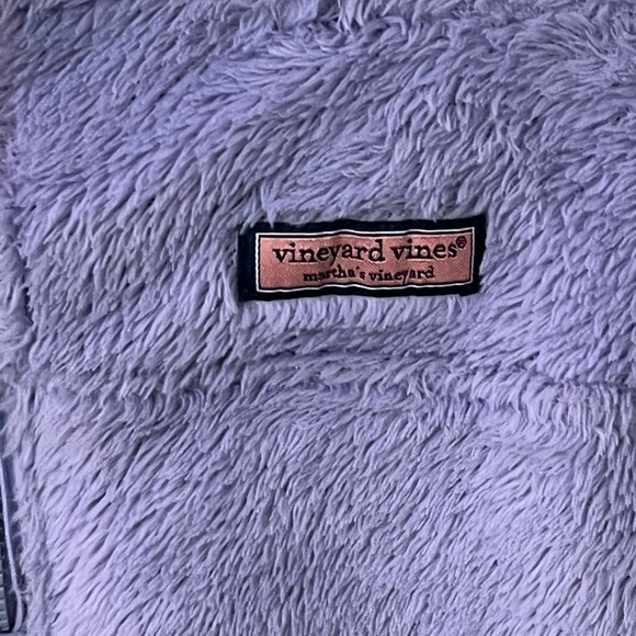 Vineyard vines women’s S purple long sleeve quarter zip fleece - Picture 3 of 5